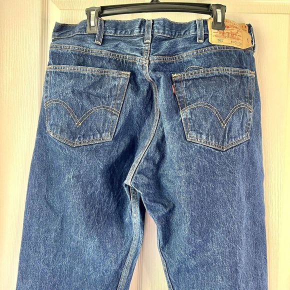 Vtg Levis 501 XX Jeans Mens 40x30 Blue Button Fly Straight Leg Medium Wash Denim - Picture 7 of 14